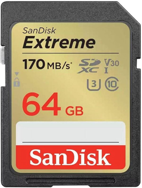 رم اس دی 64 گیگ سن دیسک SanDisk Extreme SD U3 - Image 1
